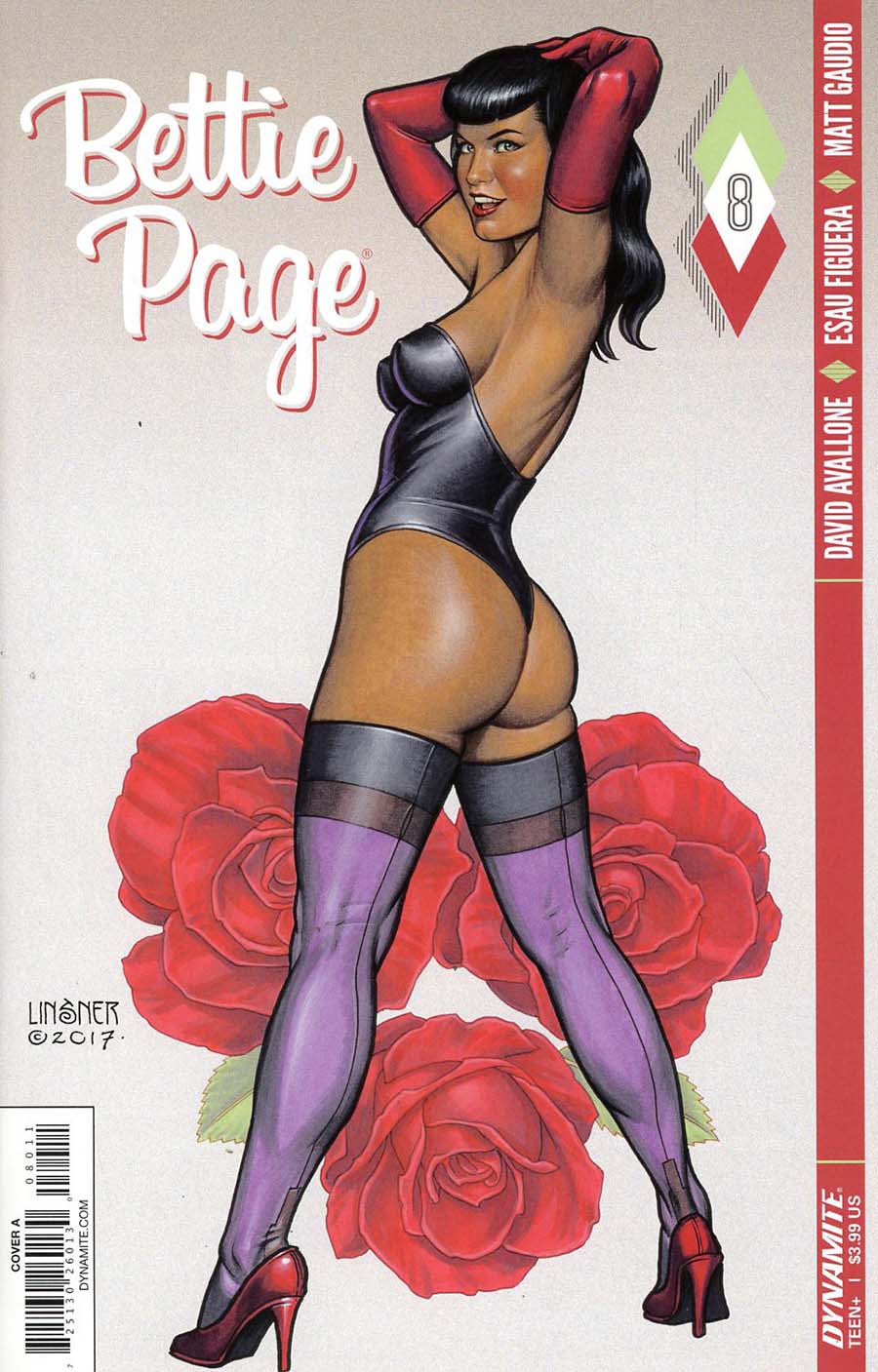 Bettie Page #8 Cover A Regular Joseph Michael Linsner Cover