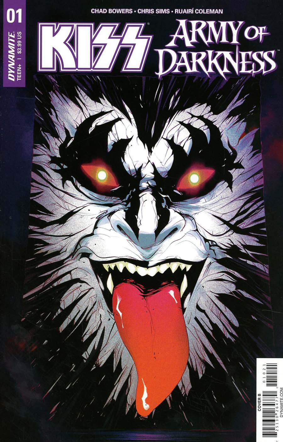 KISS Army Of Darkness #1 Cover B Variant Goni Montes Demon Necronomicon Cover