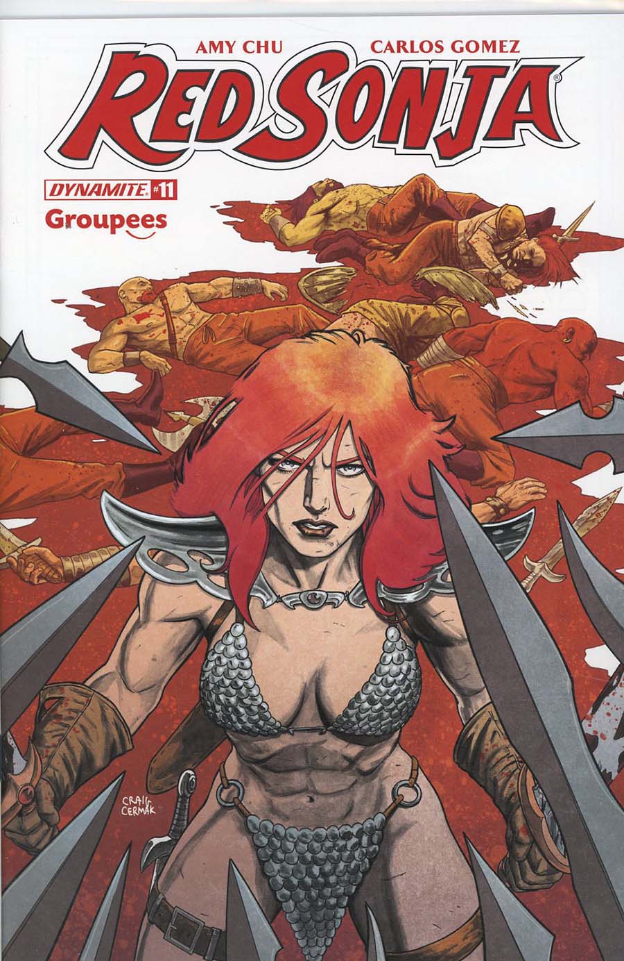 Red Sonja Vol 7 #11 Cover I Groupees Exclusive Craig Cermak Color Variant Cover