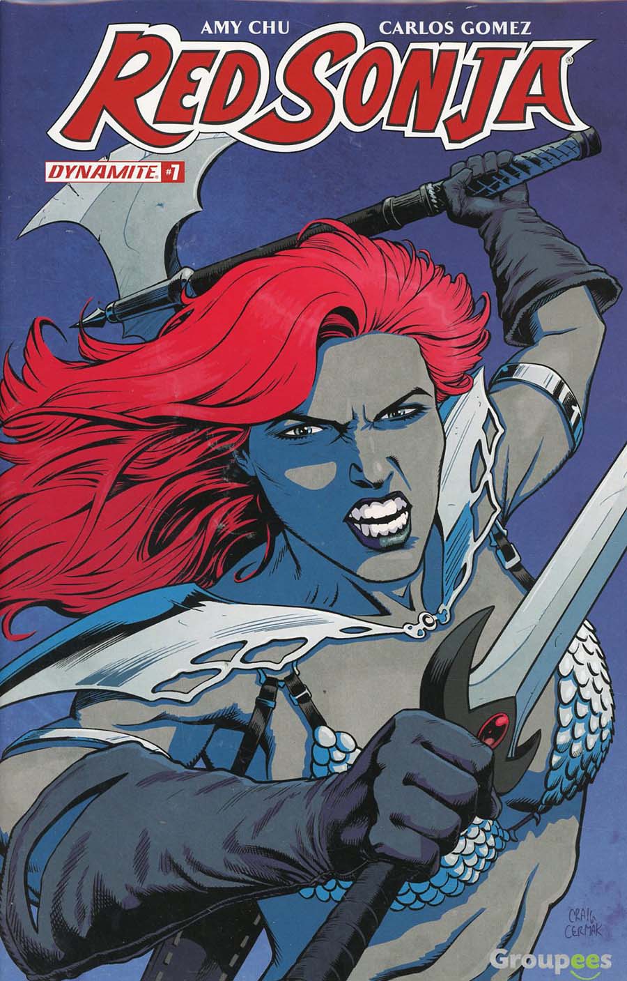 Red Sonja Vol 7 #7 Cover I Groupees Exclusive Craig Cermak Color Variant Cover