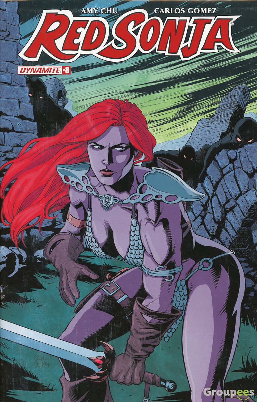 Red Sonja Vol 7 #8 Cover I Groupees Exclusive Craig Cermak Color Variant Cover