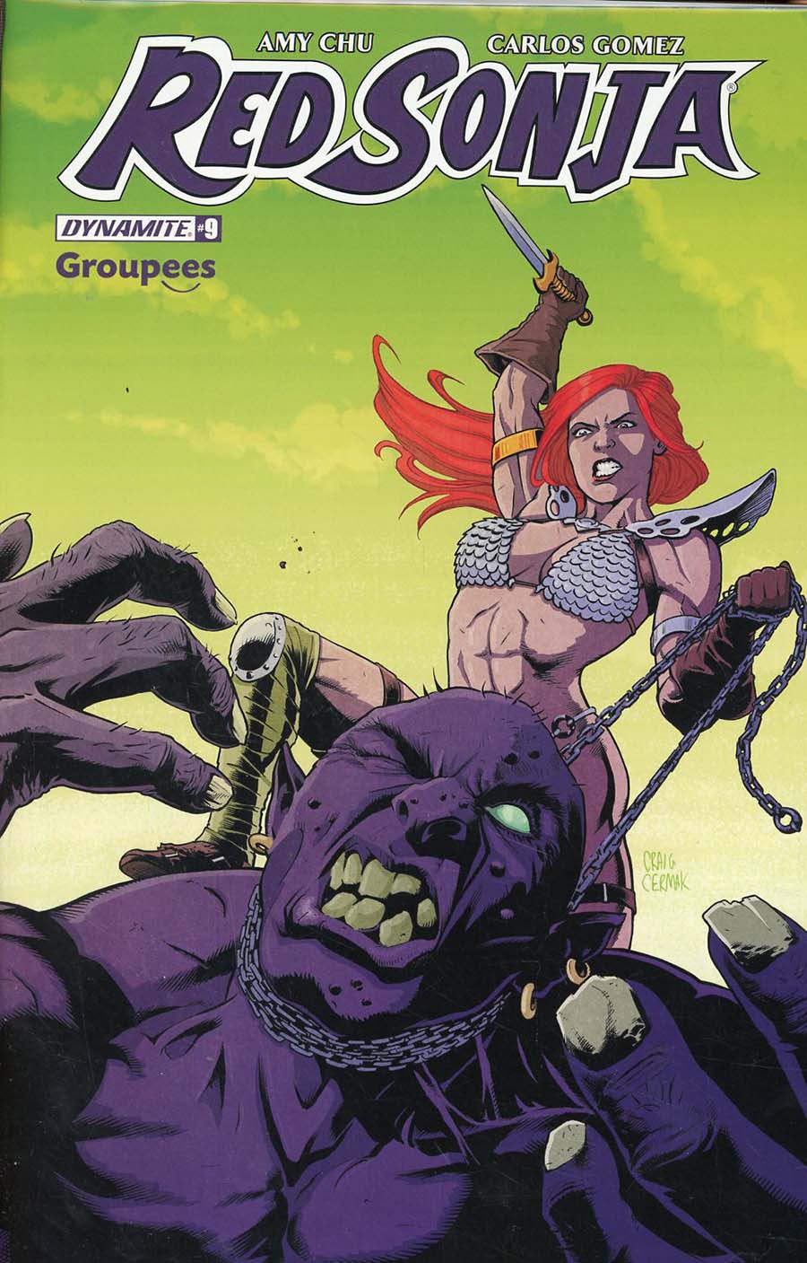 Red Sonja Vol 7 #9 Cover I Groupees Exclusive Craig Cermak Color Variant Cover