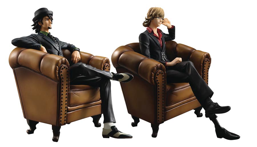 Tiger & Bunny S.O.C. (Sits On Chair) G.E.M. Series Barnaby & Kotetsu 2-Pack PVC Figure