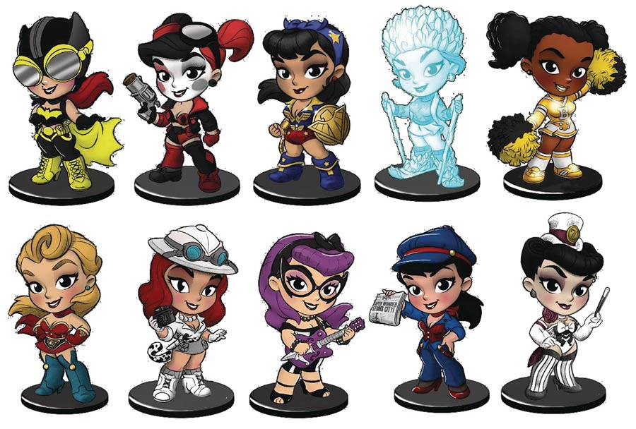 DC Comics Bombshells Mini Vinyl Figure Series 2.5 Blind Mystery Box Assortment Case
