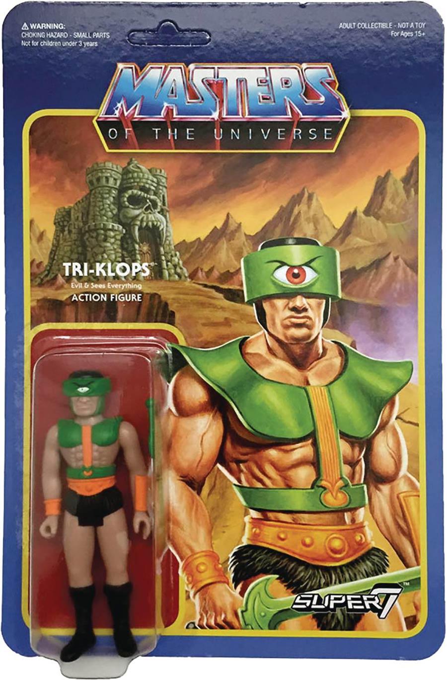 Masters Of The Universe Reaction Figure - Tri-Klops