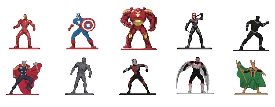 Nano Metalfigs Marvel 10-Pack Assortment Case