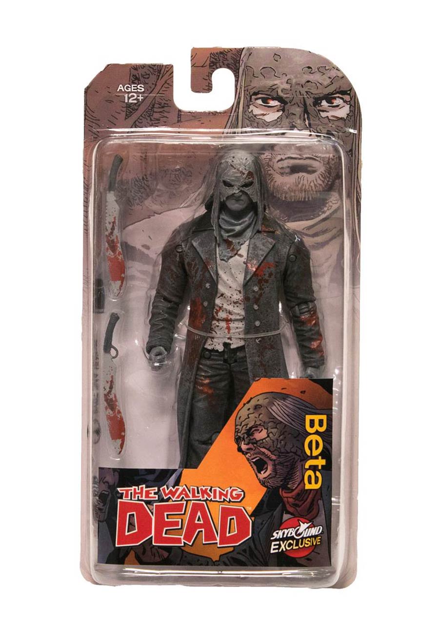 Walking Dead Beta Action Figure Black & White Bloody Version