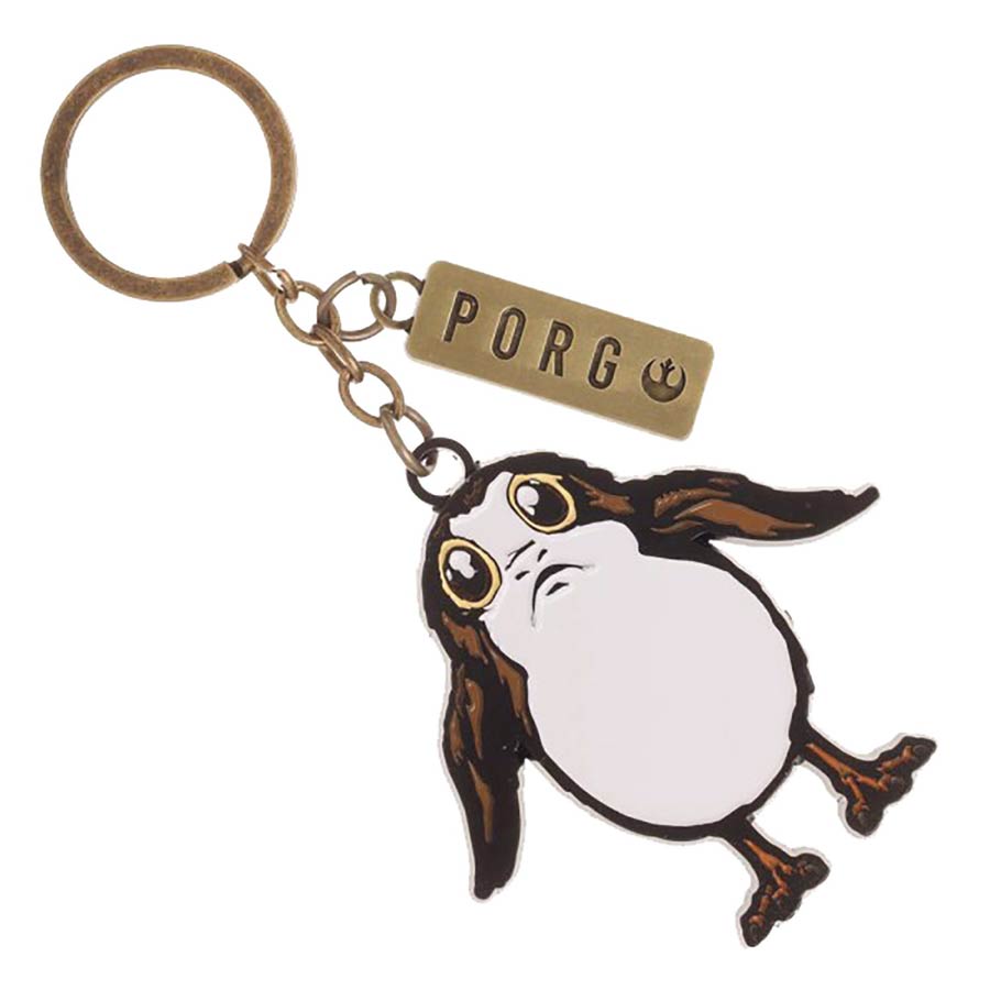 Star Wars Episode VIII The Last Jedi Porg Metal Enamel Keychain