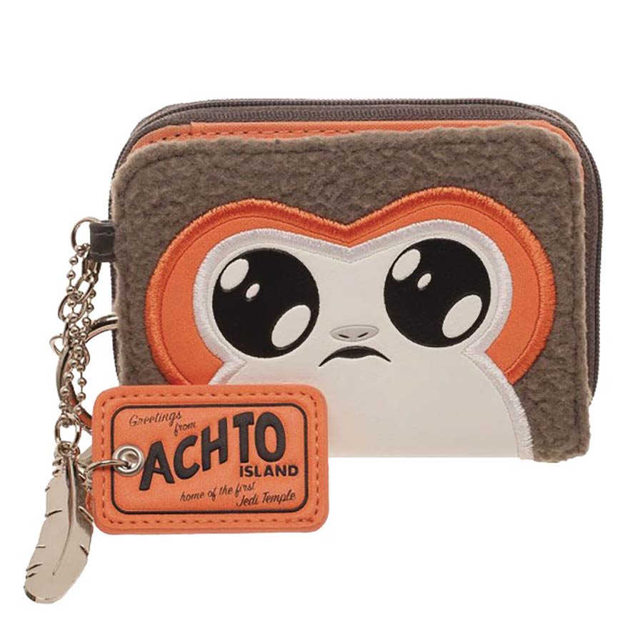 Star Wars Episode VIII The Last Jedi Porg Mini Zip Bi-Fold Wallet