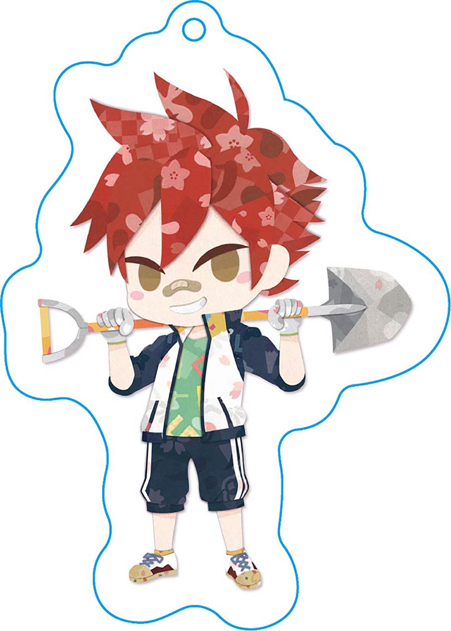 Touken Ranbu Hanamaru Soft Keychain - Aizen Kunitoshi