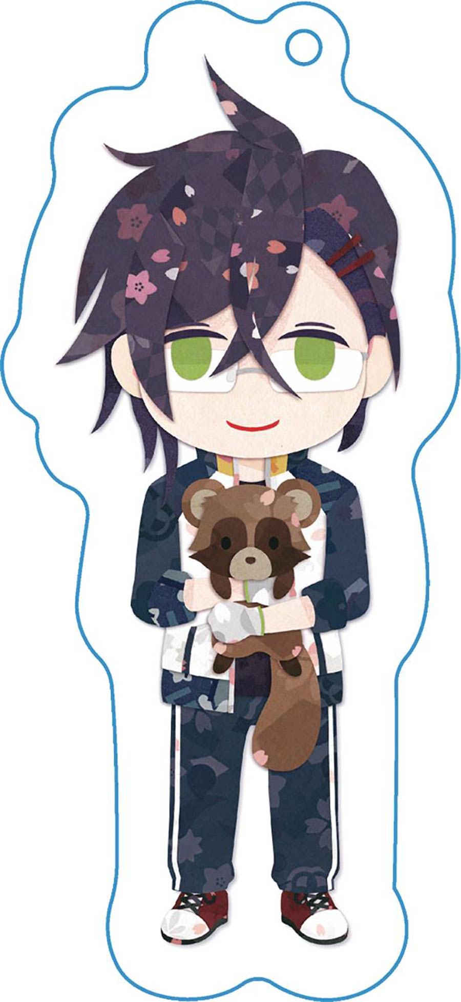 Touken Ranbu Hanamaru Soft Keychain - Akashi Kuniyuki