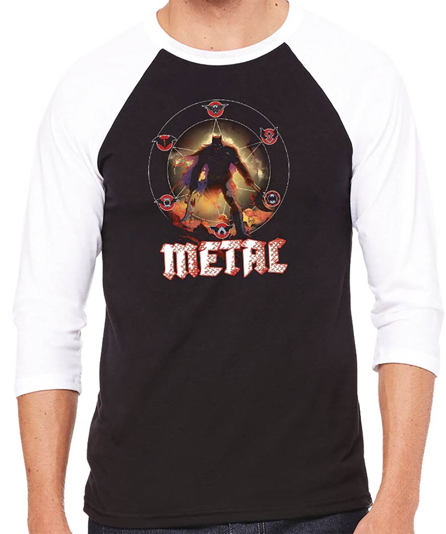Dark Nights Metal Tour Baseball Shirt Large