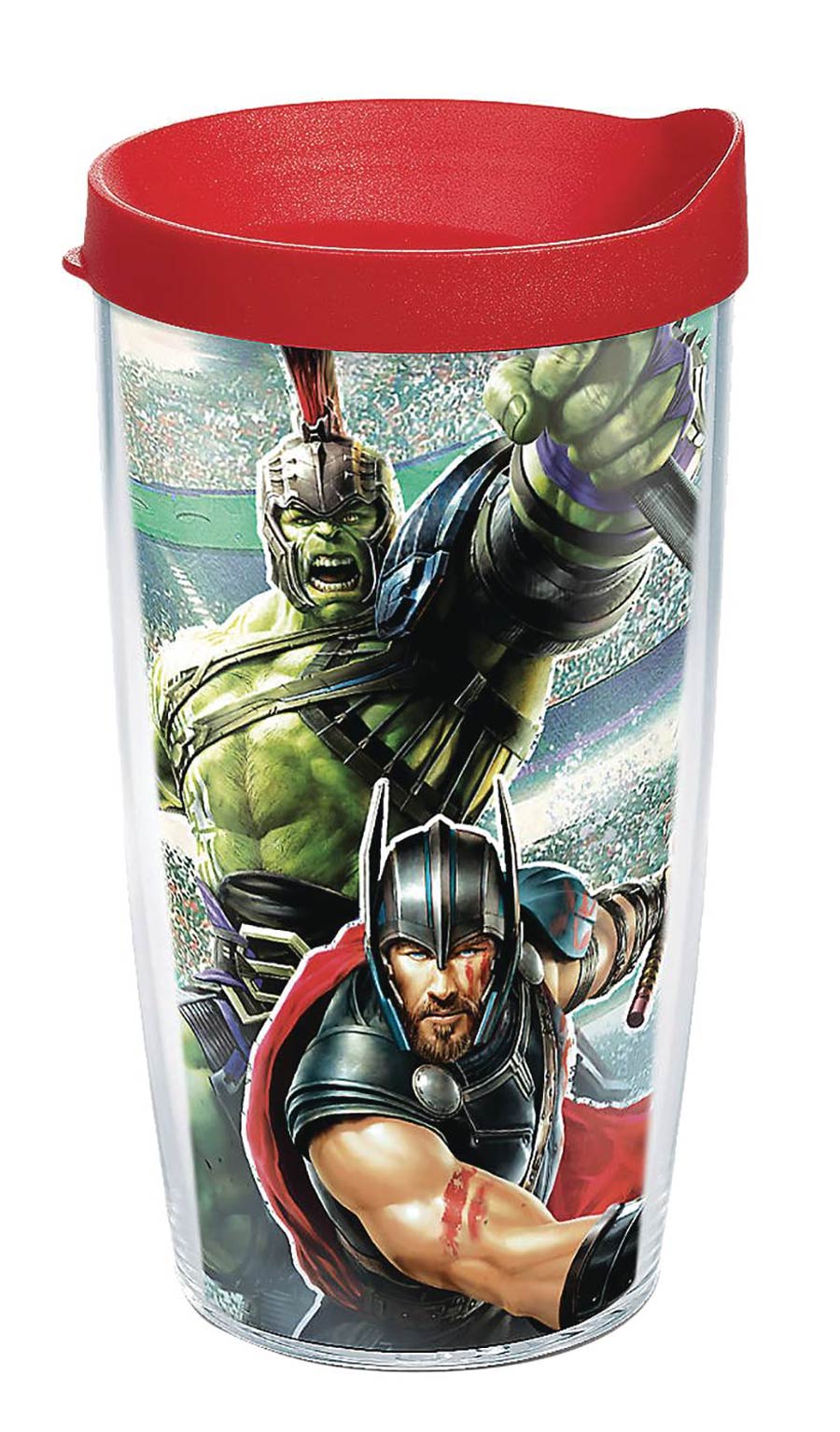 Marvel Thor Ragnarok 16-Ounce Tumbler With Red Lid
