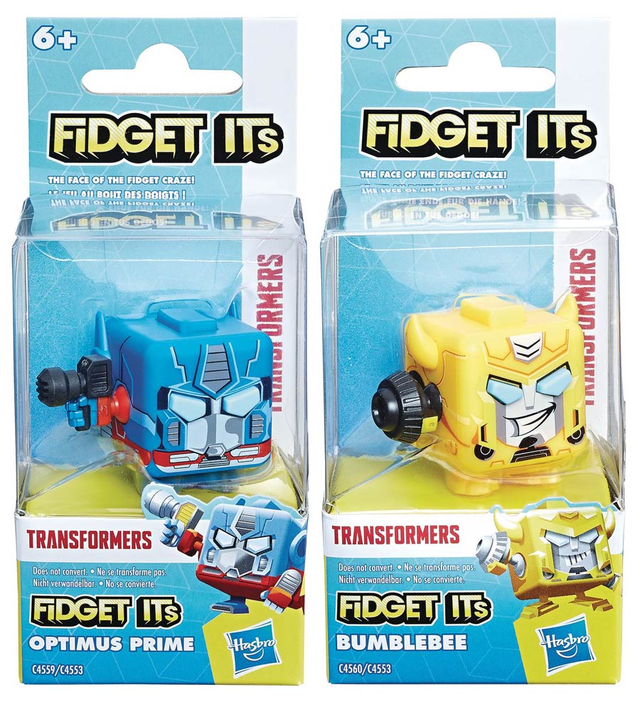 Fidget Its Transformers Character Cube Display