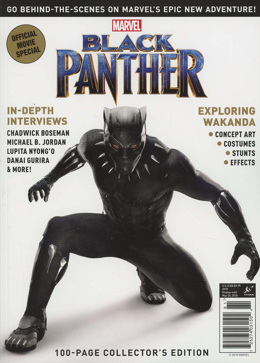Marvel Black Panther The Official Movie Special 2018 Newsstand Edition