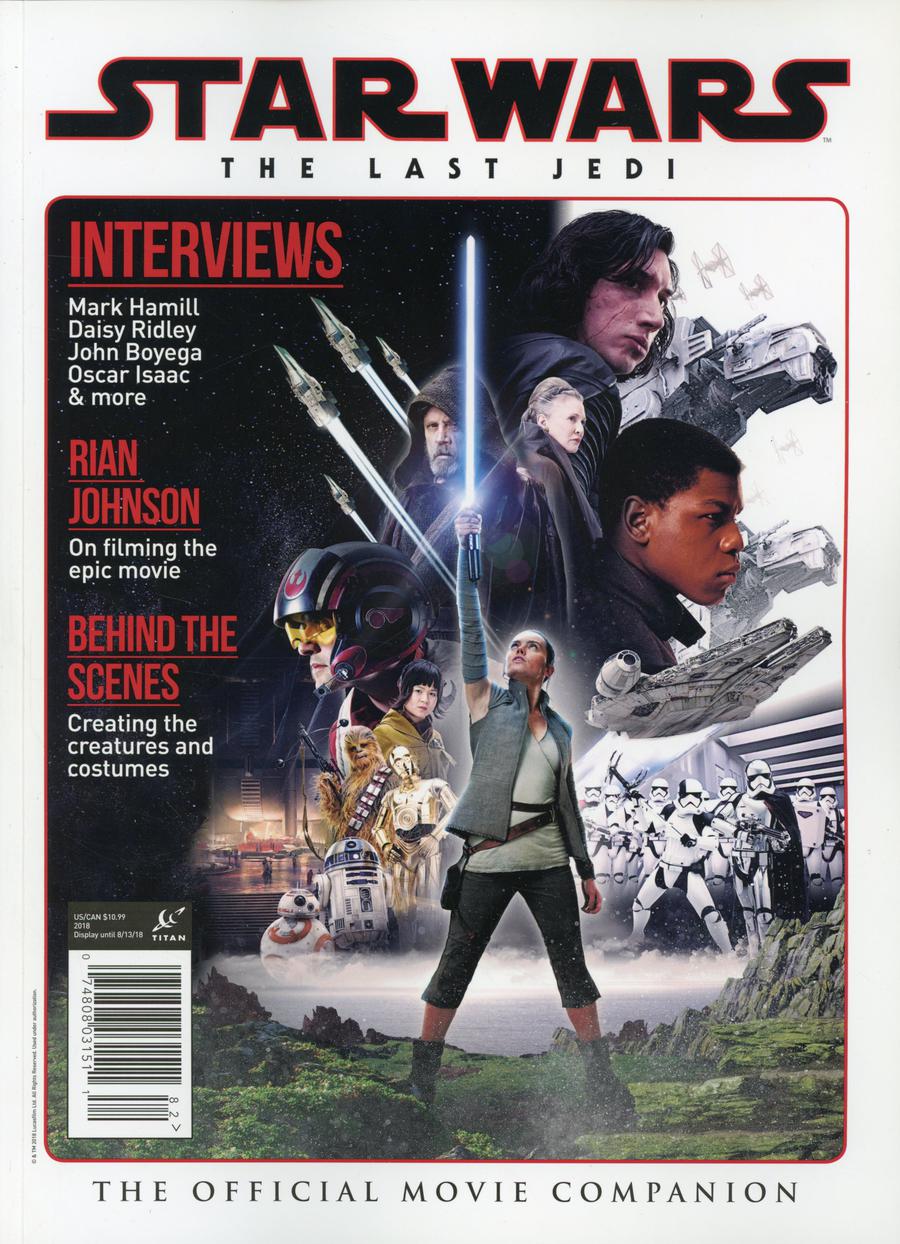 Star Wars The Last Jedi The Official Movie Companion Newsstand Edition
