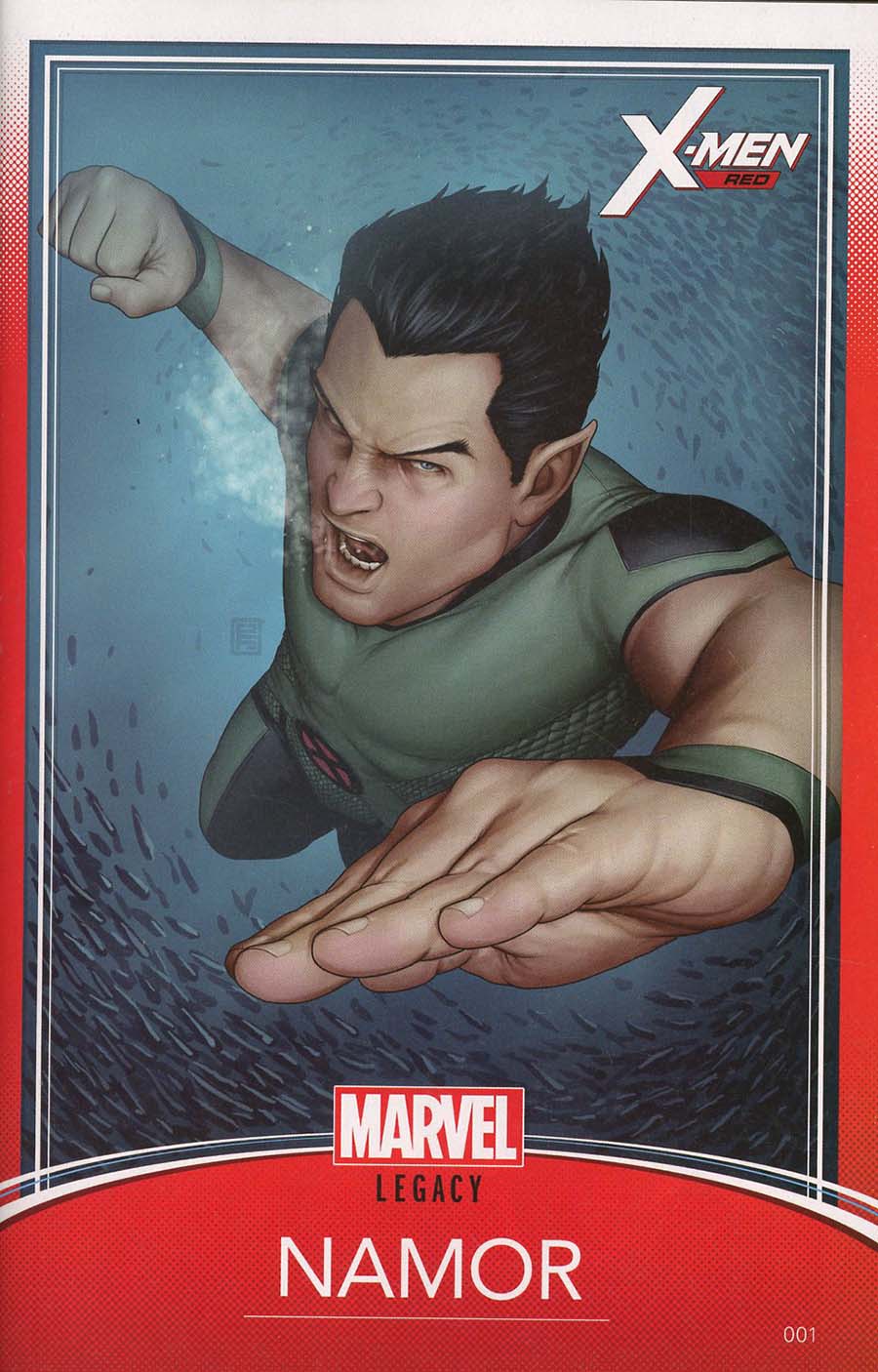 X-Men Red #1 Cover B Variant John Tyler Christopher Trading Card Cover (Marvel Legacy Tie-In)