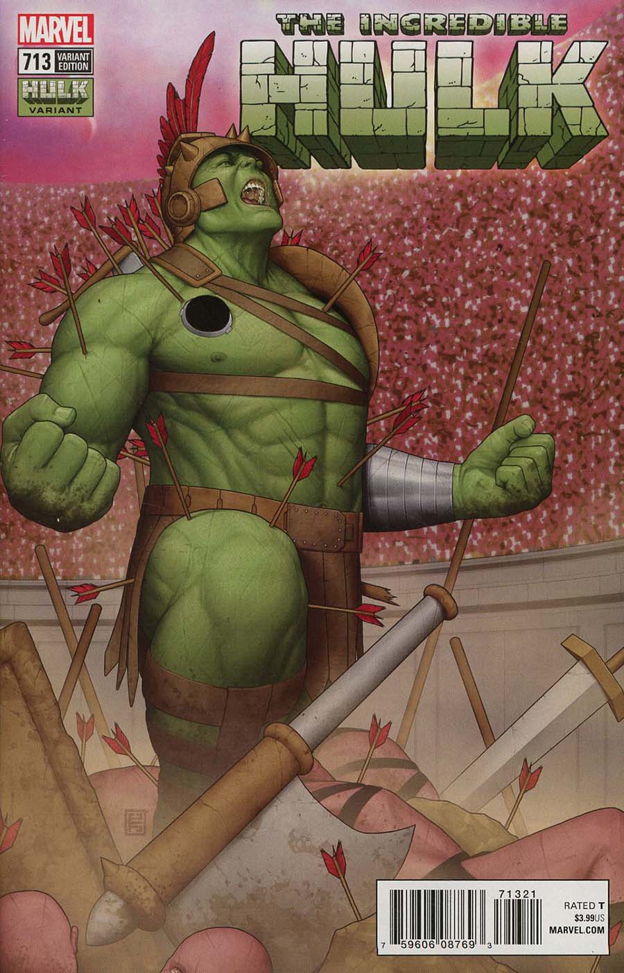 Incredible Hulk Vol 4 #713 Cover B Variant John Tyler Christopher Hulk Smash Cover (Marvel Legacy Tie-In)