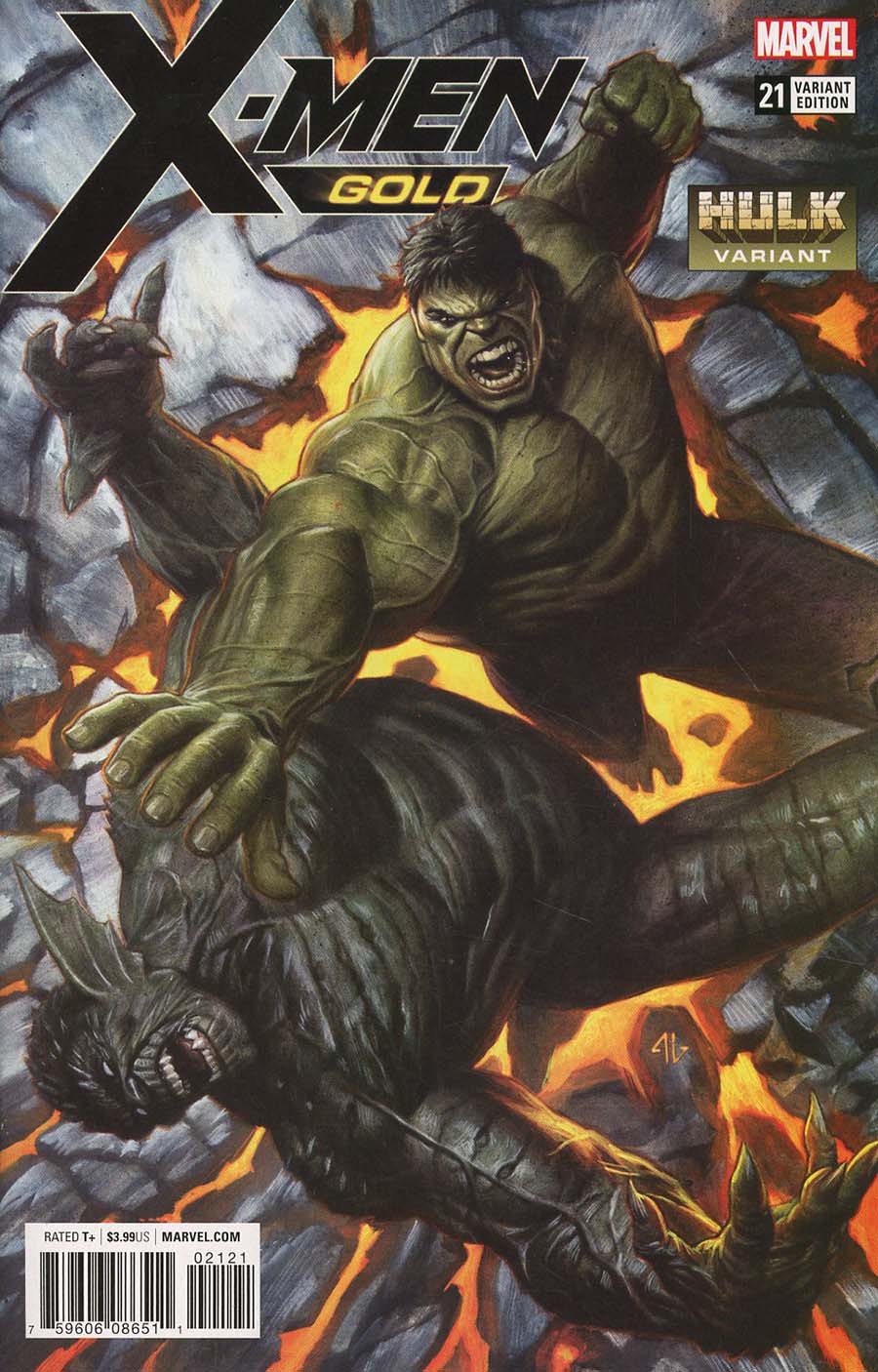 X-Men Gold #21 Cover B Variant Hulk Smash Cover (Marvel Legacy Tie-In)