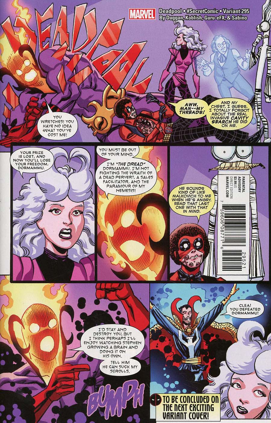 Despicable Deadpool #295 Cover B Variant Scott Koblish Secret Comic Cover (Marvel Legacy Tie-In)