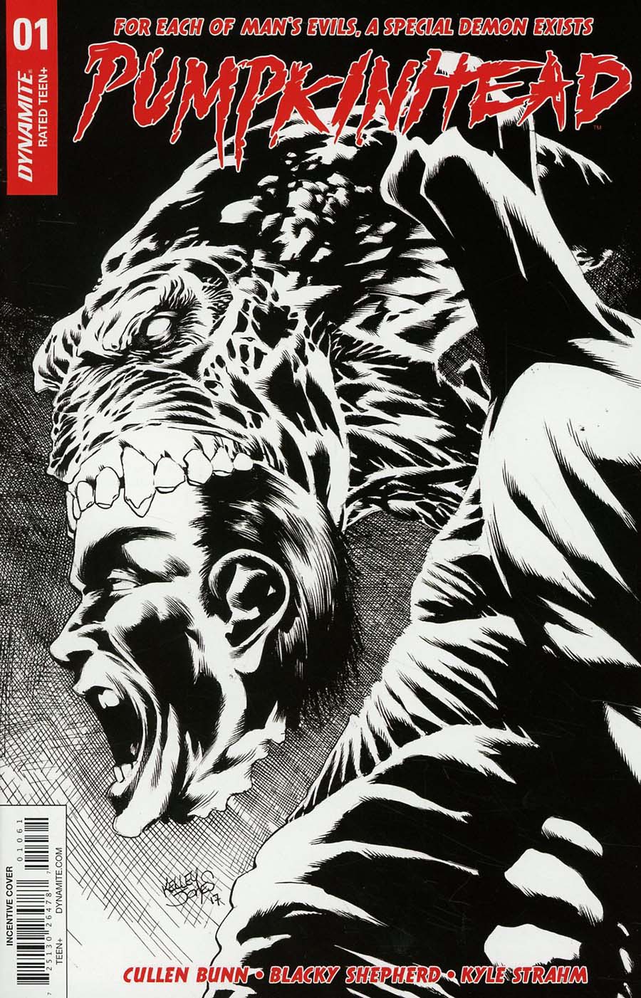 Pumpkinhead #1 Cover G Incentive Kelley Jones Black & White Cover