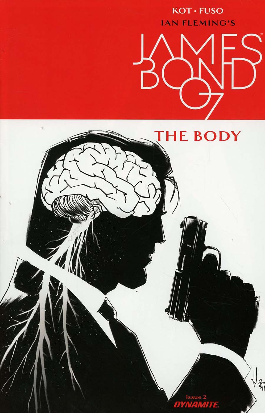 James Bond The Body #2 Cover B Incentive Luca Casalanguida Black & White Cover