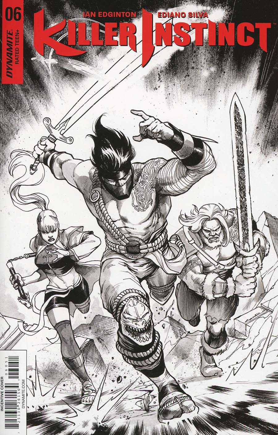 Killer Instinct Vol 2 #6 Cover E Incentive Yildiray Cinar Black & White Cover