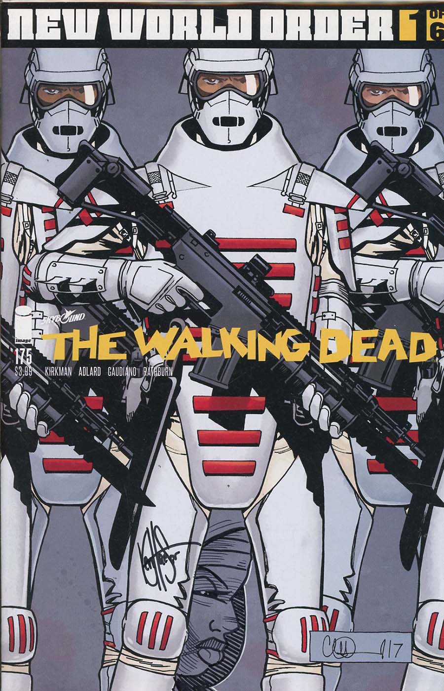 Walking Dead #175 Cover C DF Signed & Remarked By Ken Haeser