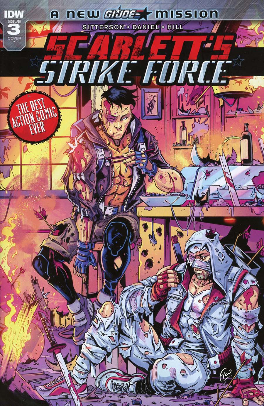 Scarletts Strike Force #3 Cover C Incentive Fico Ossio Variant Cover