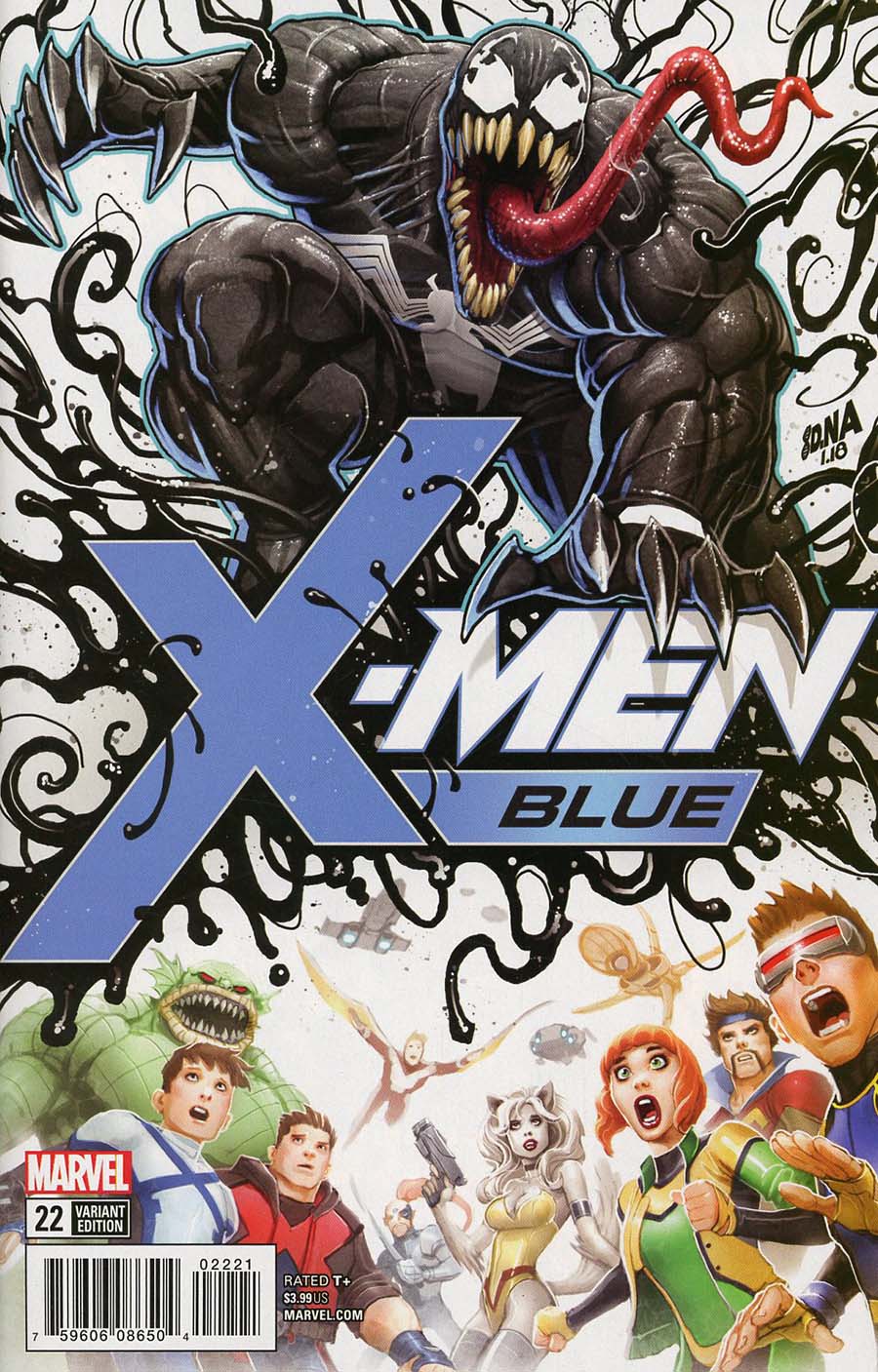 X-Men Blue #22 Cover B Incentive David Nakayama Poison X Variant Cover (Poison X Part 4)(Marvel Legacy Tie-In)