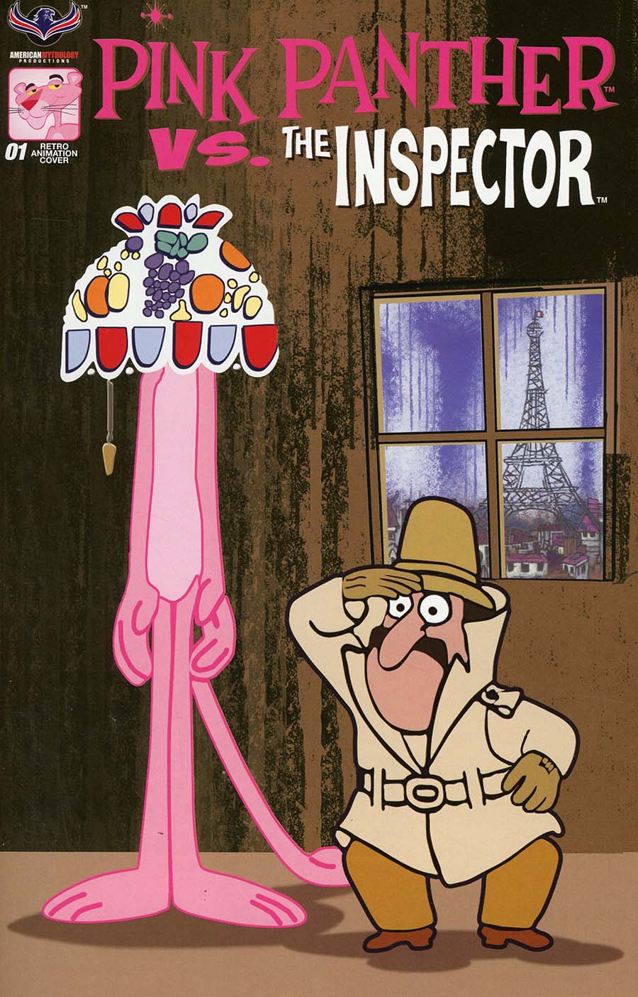 Pink Panther vs The Inspector #1 Cover D Incentive Retro Animation Variant Cover