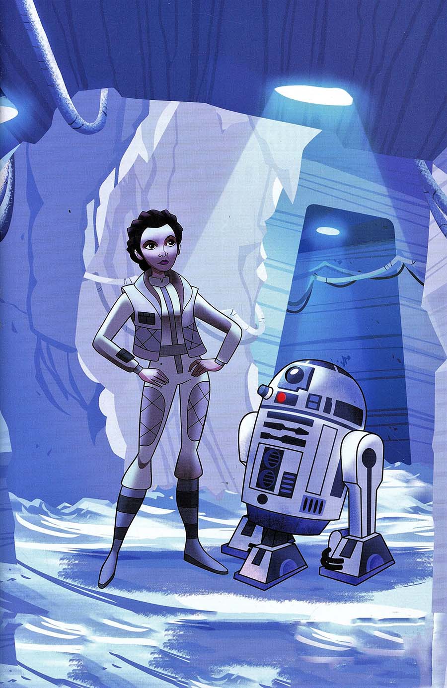 Star Wars Adventures Forces Of Destiny Princess Leia Cover C Incentive Animation Cell Variant Cover