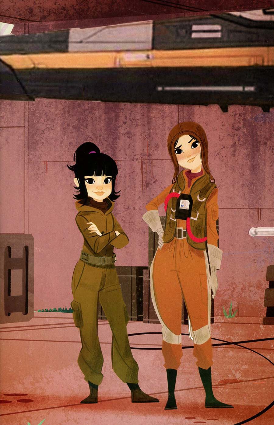 Star Wars Adventures Forces Of Destiny Rose & Paige Cover C Incentive Animation Cell Variant Cover