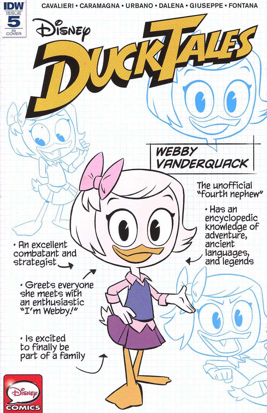 Ducktales Vol 4 #5 Cover C Incentive Blueprint Character-Focused Variant Cover
