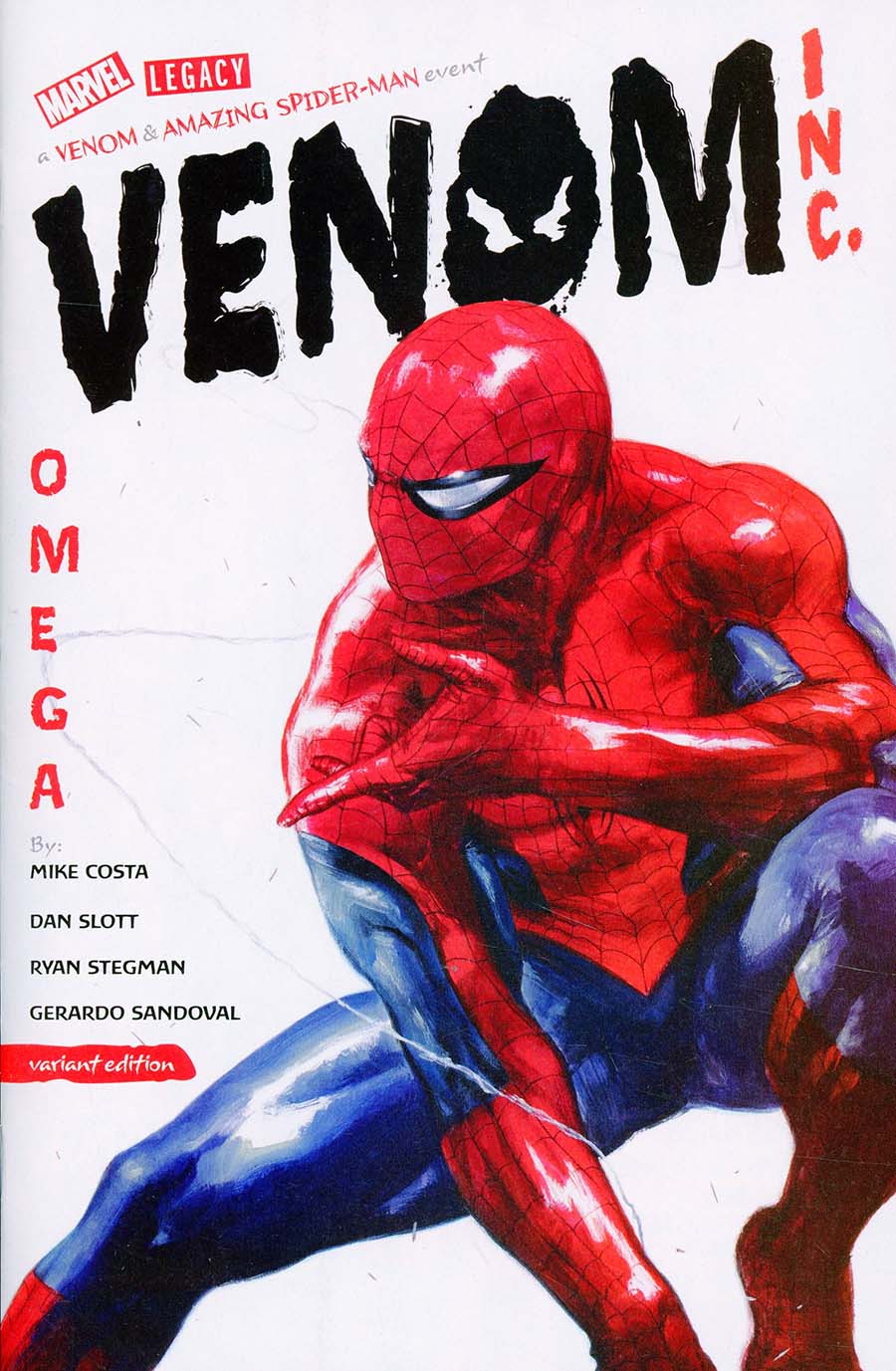 Amazing Spider-Man Venom Venom Inc Omega #1 Cover B Incentive Gabriele Dell Otto Variant Cover (Venom Inc Part 6)(Marvel Legacy Tie-In)