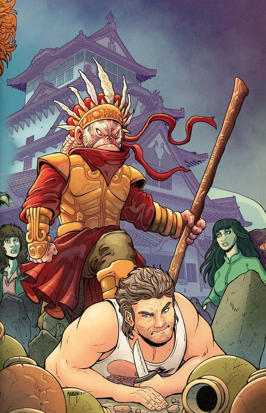 Big Trouble In Little China Old Man Jack #5 Cover C Incentive Will Robson Connecting Virgin Variant Cover