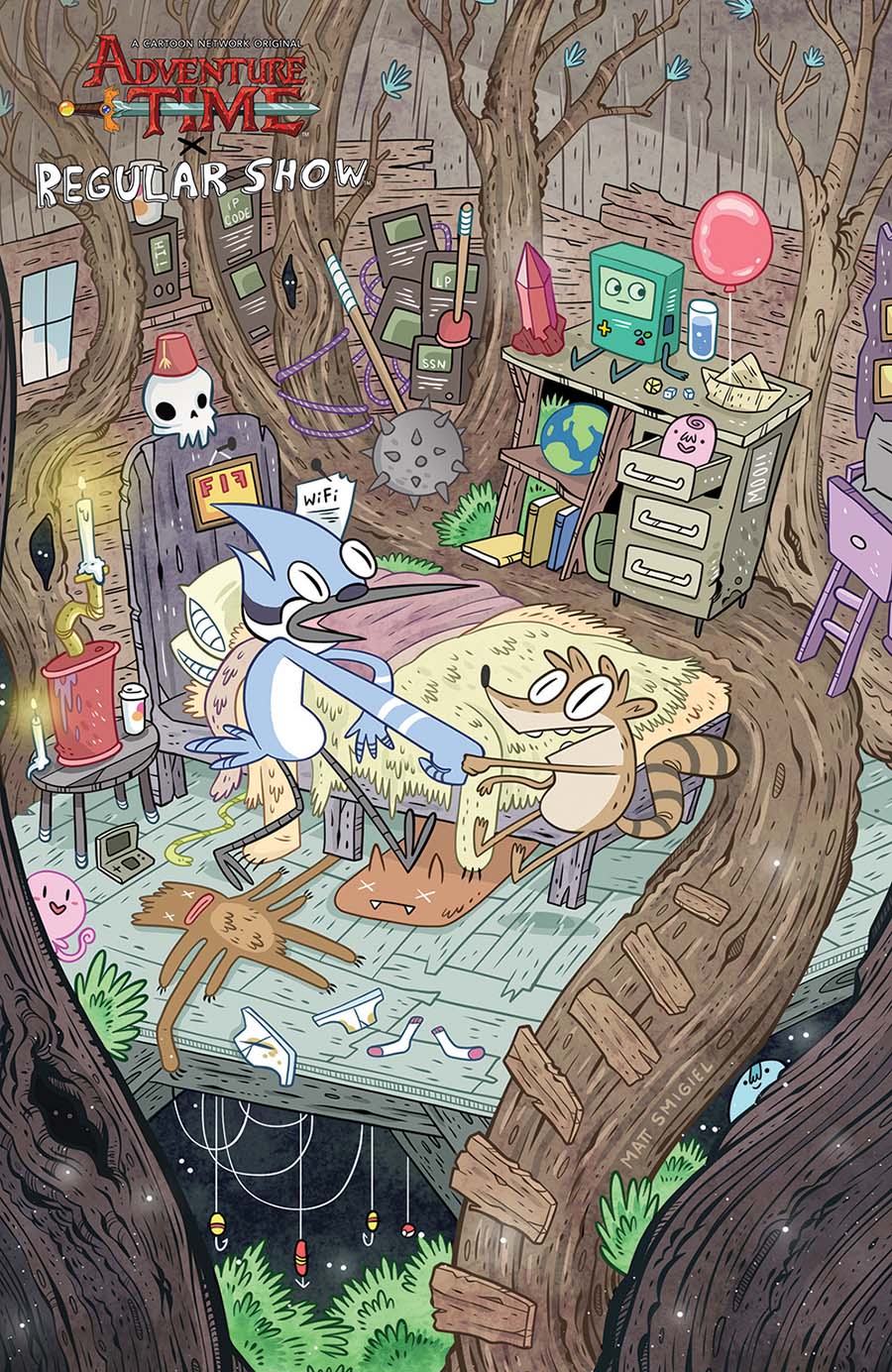 Adventure Time Regular Show #6 Cover D Incentive Matt Smigiel Mash-Up Homage Virgin Variant Cover