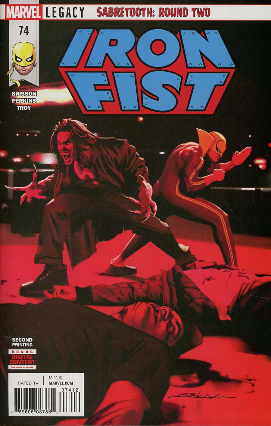 Iron Fist Vol 5 #74 Cover B 2nd Ptg Variant Jeff Dekal Cover (Marvel Legacy Tie-In)