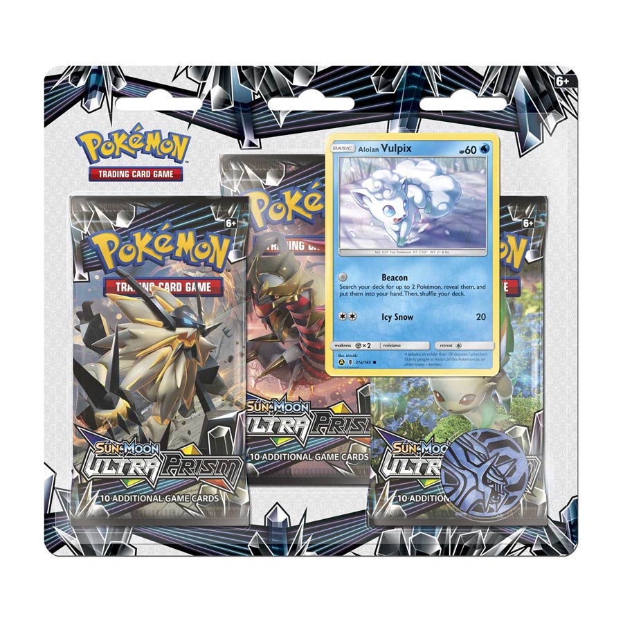 Pokemon TCG Sun & Moon 5 Ultra Prism 3-Booster Blister Pack