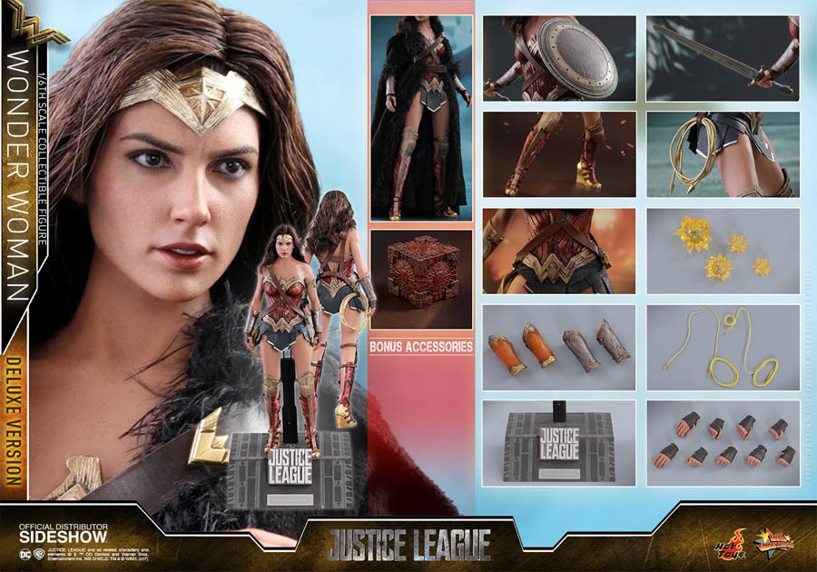 Justice League Wonder Woman Movie Masterpiece Deluxe 11.41-Inch Action Figure
