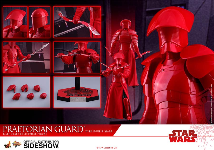 Star Wars Episode VIII The Last Jedi Praetorian Guard With Double Blade 11.81-Inch Action Figure