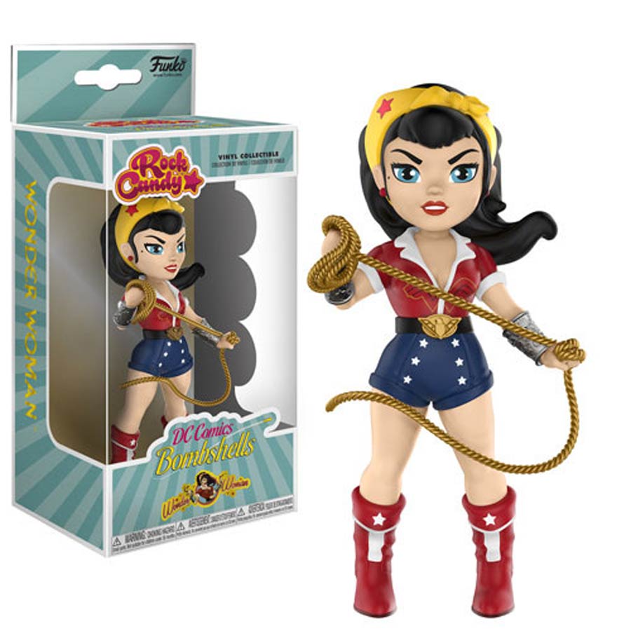 Rock Candy DC Bombshells Wonder Woman Vinyl Figure