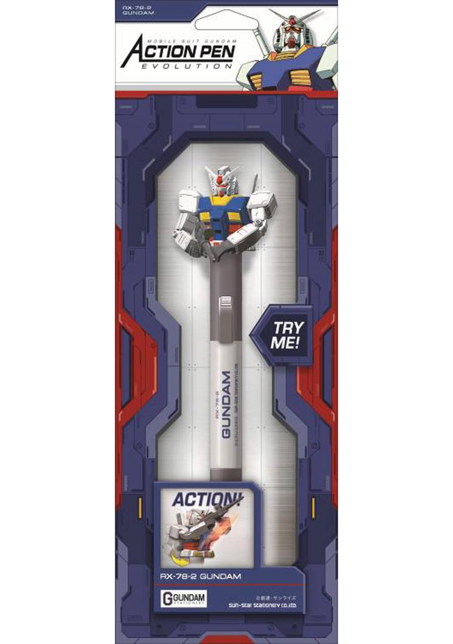 Mobile Suit Gundam Action Pen Evolution -  Box Of 3 Units - RX-78-02 Gundam Pen