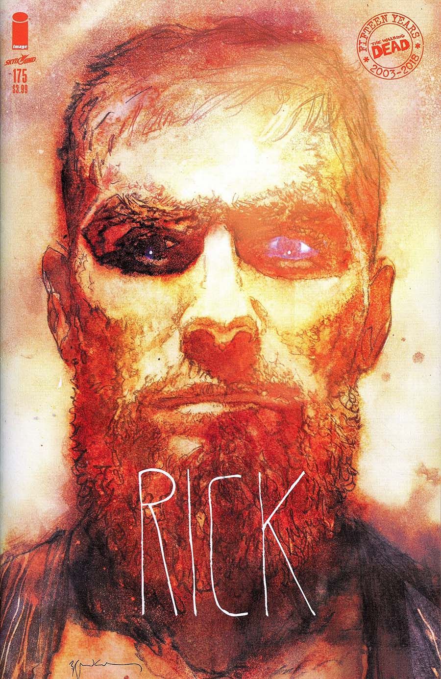 Walking Dead #175 Cover B Variant Bill Sienkiewicz Cover