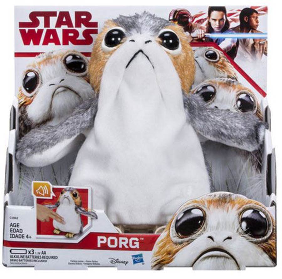 Star Wars The Last Jedi Electronic Porg Plush