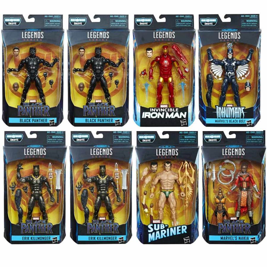 Black Panther Legends 6-Inch Action Figures Case Of 8 Figures
