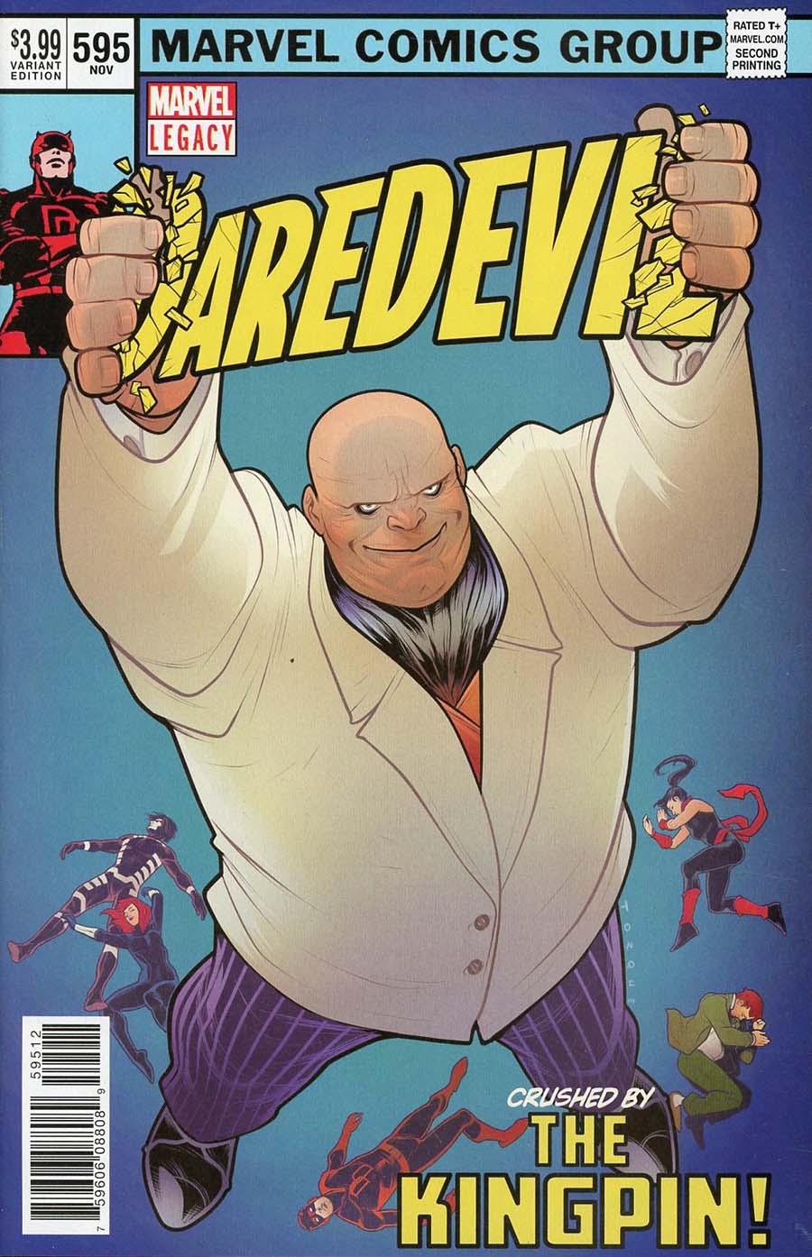 Daredevil Vol 5 #595 Cover H 2nd Ptg Torque Variant Elizabeth Torque Cover (Marvel Legacy Tie-In)