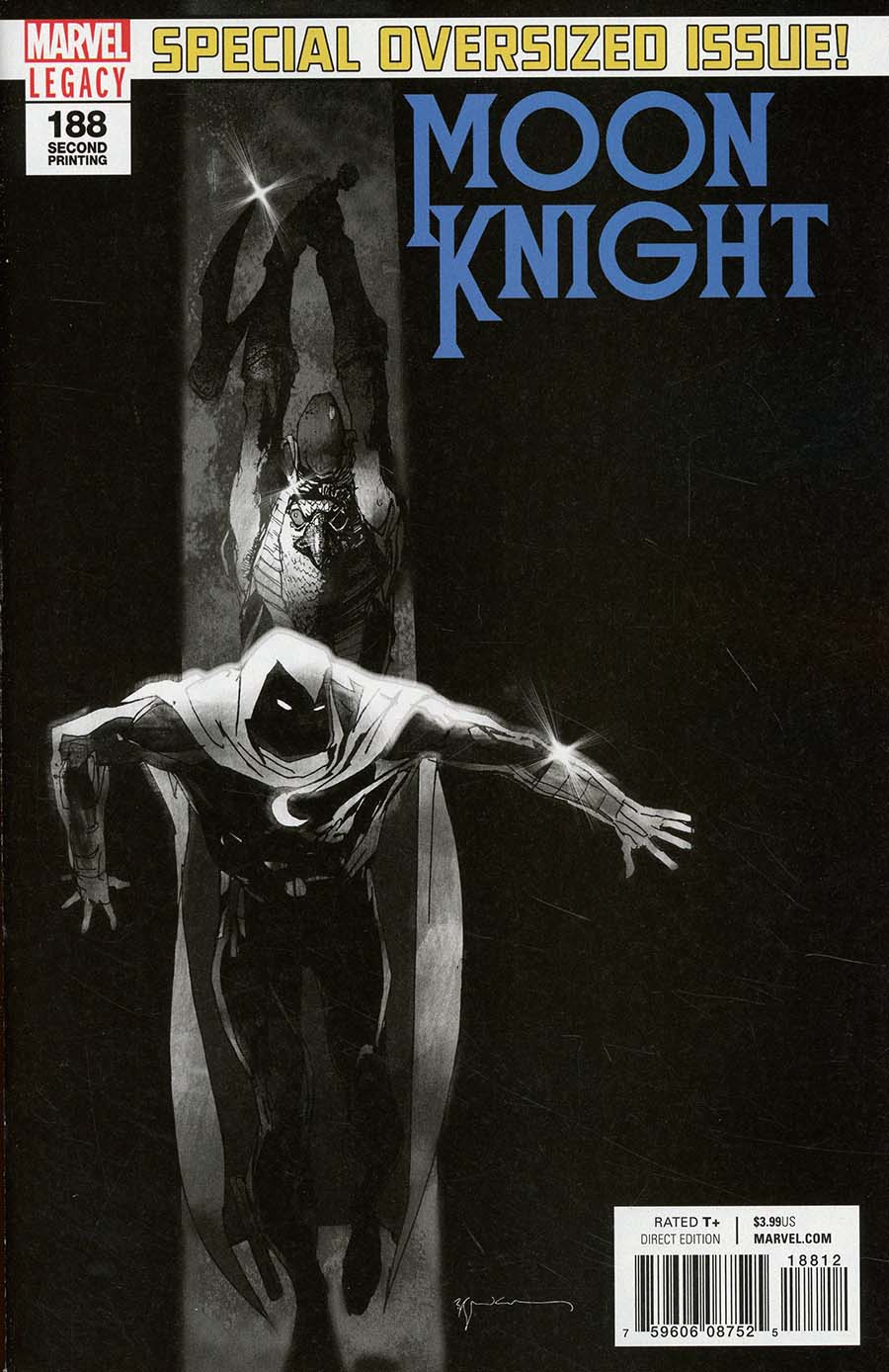Moon Knight Vol 8 #188 Cover F 2nd Ptg Variant Bill Sienkiewicz Cover (Marvel Legacy Tie-In)
