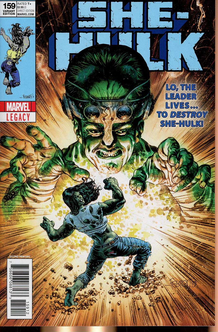 She-Hulk Vol 3 #159 Cover F 2nd Ptg Variant Duncan Fegredo Cover (Marvel Legacy Tie-In)
