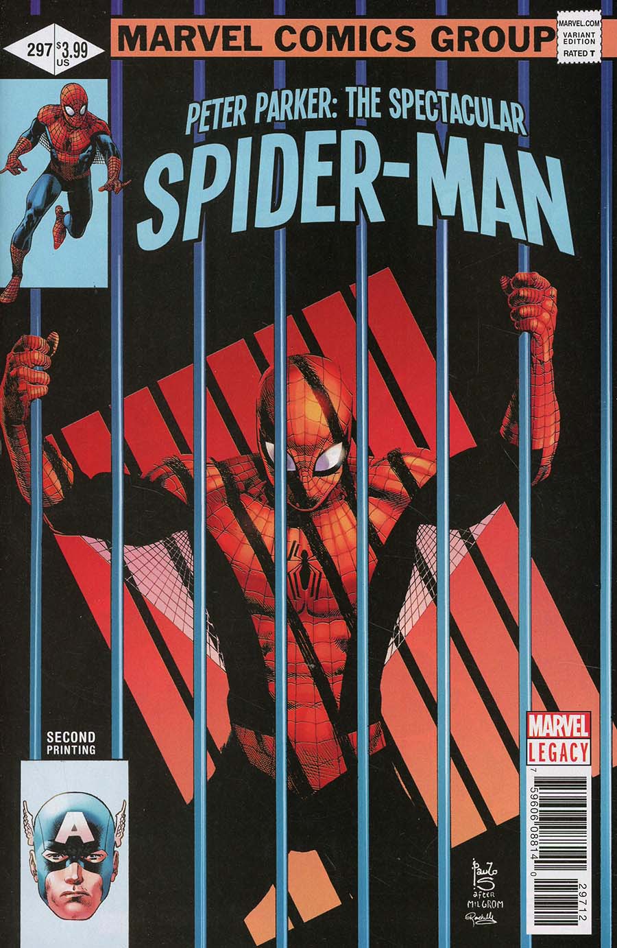 Peter Parker Spectacular Spider-Man #297 Cover E 2nd Ptg Variant Paulo Siqueira Cover (Marvel Legacy Tie-In)